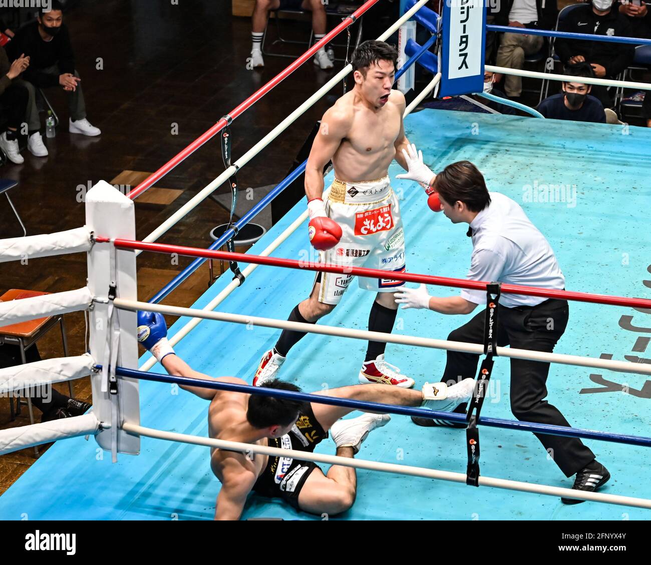 Tokio, Japan. Mai 2021. Kazuto Takesako, Riku Kunimoto Boxing