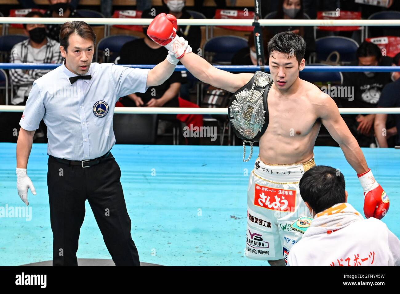 Tokio, Japan. Mai 2021. Kazuto Takesako Boxing : Japanischer Titelbout in der Korakuen Hall in Tokio, Japan. Quelle: Hiroaki Finito Yamaguchi/AFLO/Alamy Live News Stockfoto