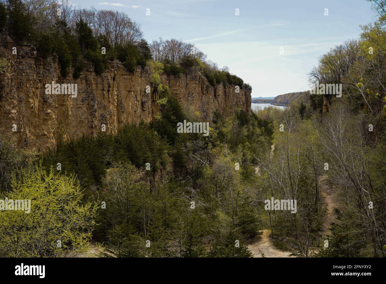 Minen im spanischen Erholungsgebiet, Dubuque County, Iowa, USA Stockfoto