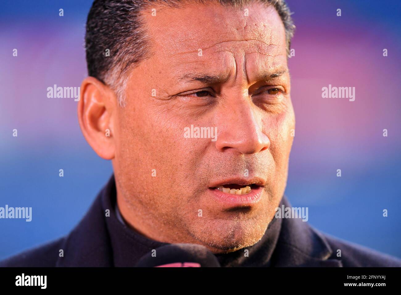 ROTTERDAM, NIEDERLANDE - 19. MAI: Trainer Henk Fraser von Sparta Rotterdam während des niederländischen Eredivisie-Spiels zwischen Feyenoord Rotterdam und Sparta Rotter Stockfoto