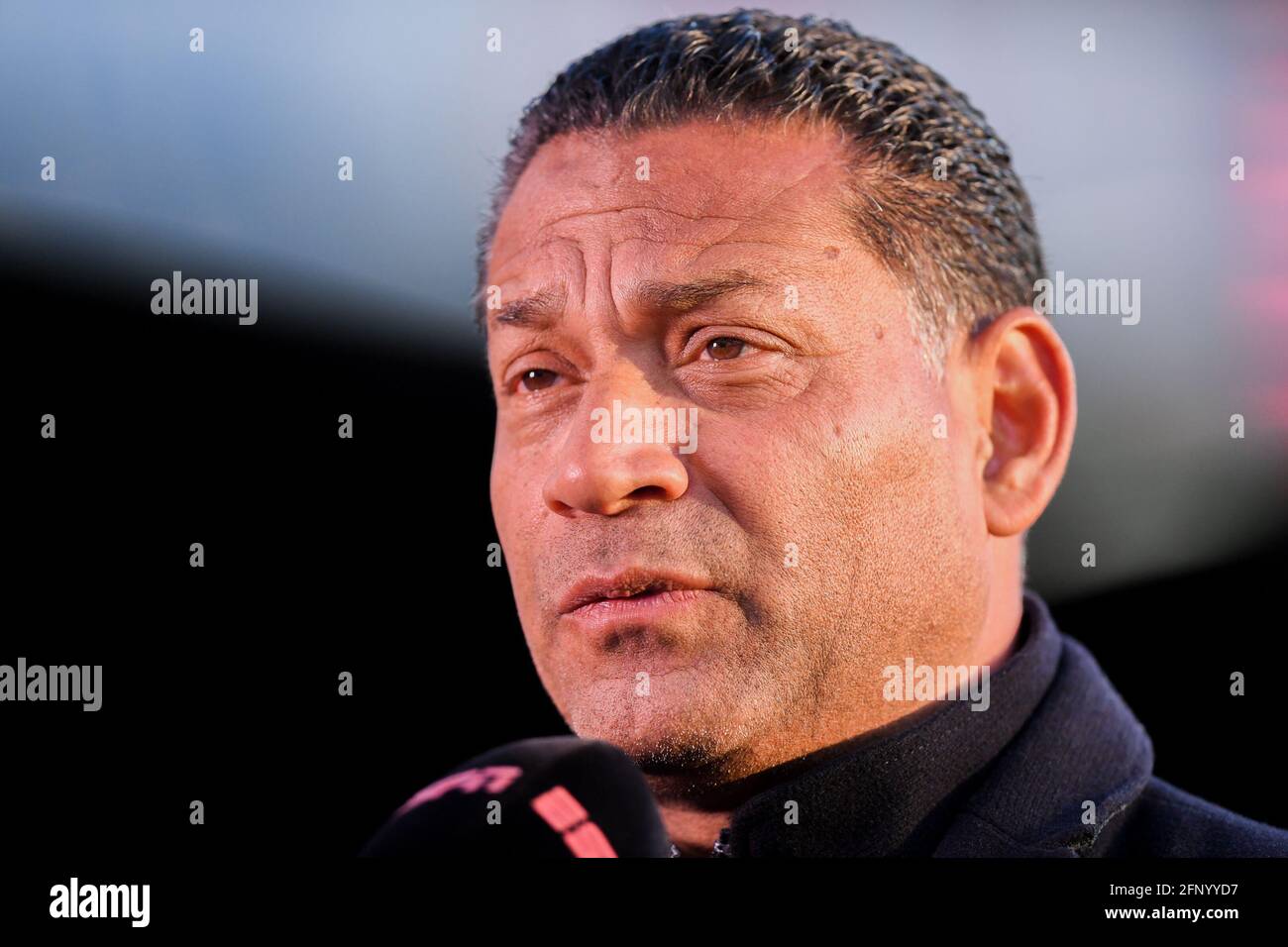 ROTTERDAM, NIEDERLANDE - 19. MAI: Trainer Henk Fraser von Sparta Rotterdam während des niederländischen Eredivisie-Spiels zwischen Feyenoord Rotterdam und Sparta Rotter Stockfoto