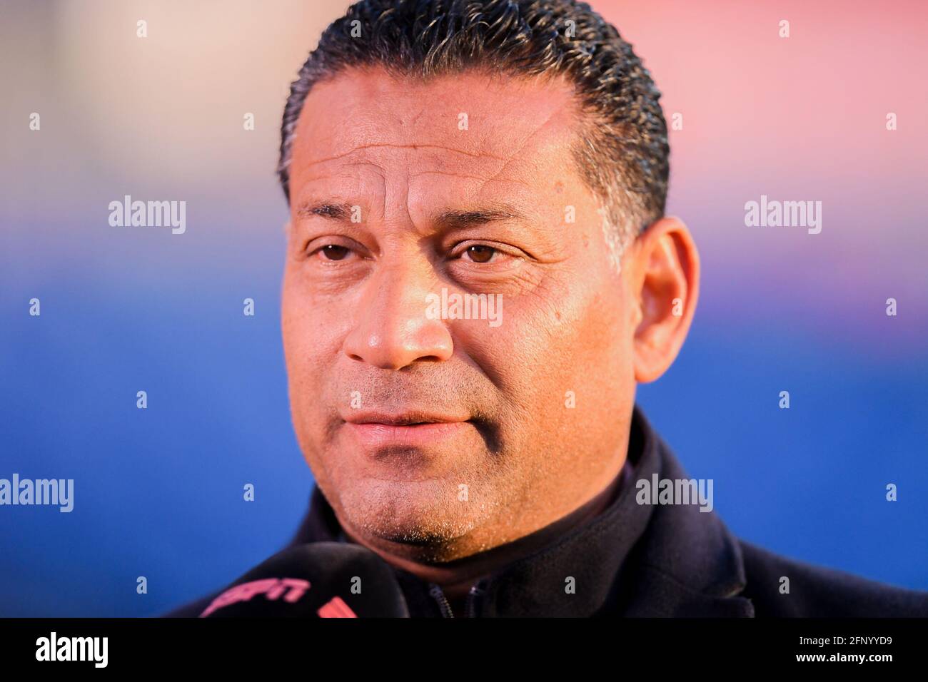 ROTTERDAM, NIEDERLANDE - 19. MAI: Trainer Henk Fraser von Sparta Rotterdam während des niederländischen Eredivisie-Spiels zwischen Feyenoord Rotterdam und Sparta Rotter Stockfoto