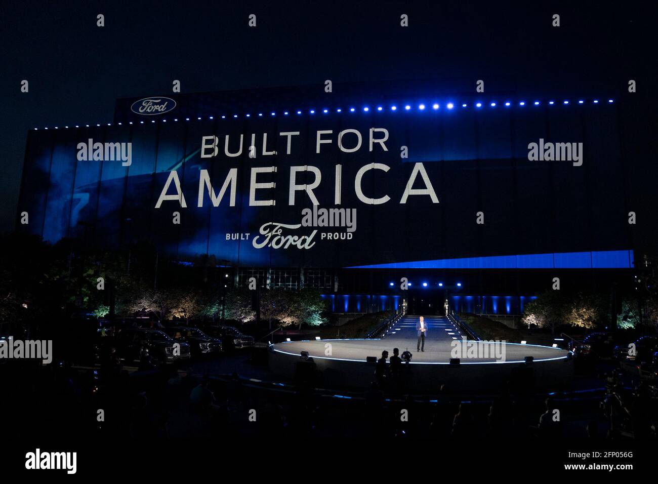 Dearborn, Usa. Mai 2021. Bill Ford, Vorsitzender Der Ford Motor Company,  Spricht Bei Einer Veranstaltung Zur Einführung Des Neuen Vollelektrischen  Pickups Am 19. Mai 2021 Im Ford World Headquarters In Dearborn, Michigan. (