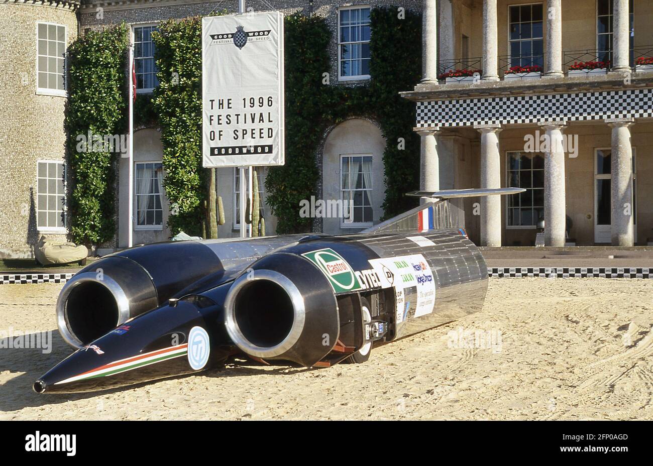 Land Speed Rekordwagen beim Goodwood Festival of Speed 1996 Stockfoto