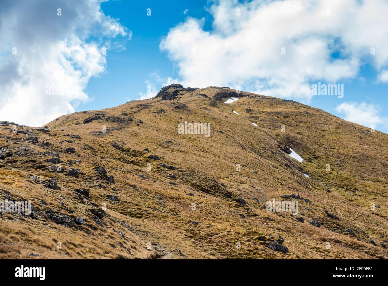 Der berg munro von an Caisteal in der Nähe von Crianlarich, Schottland Stockfoto