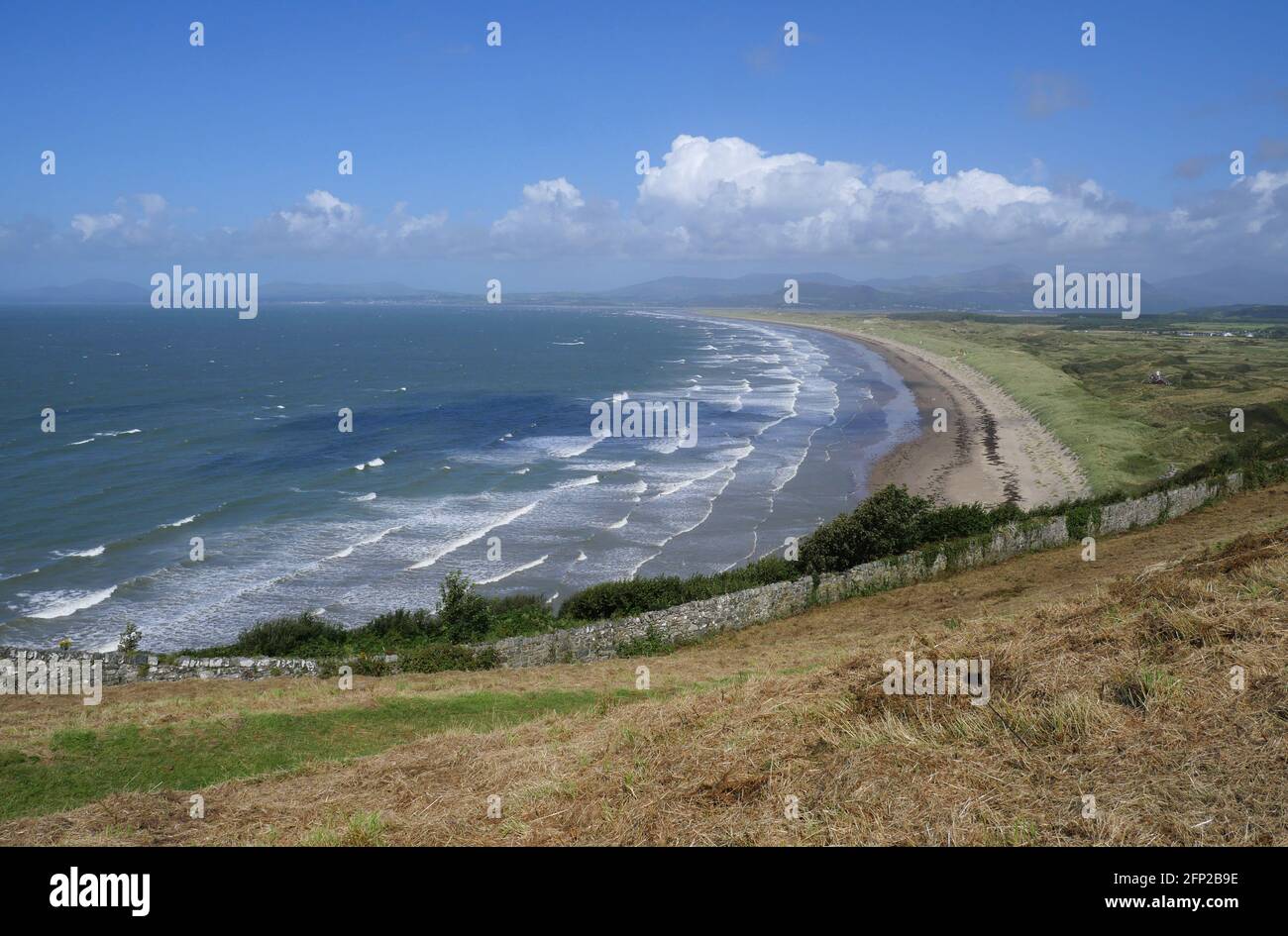 Harlech Strand Wales Stockfoto