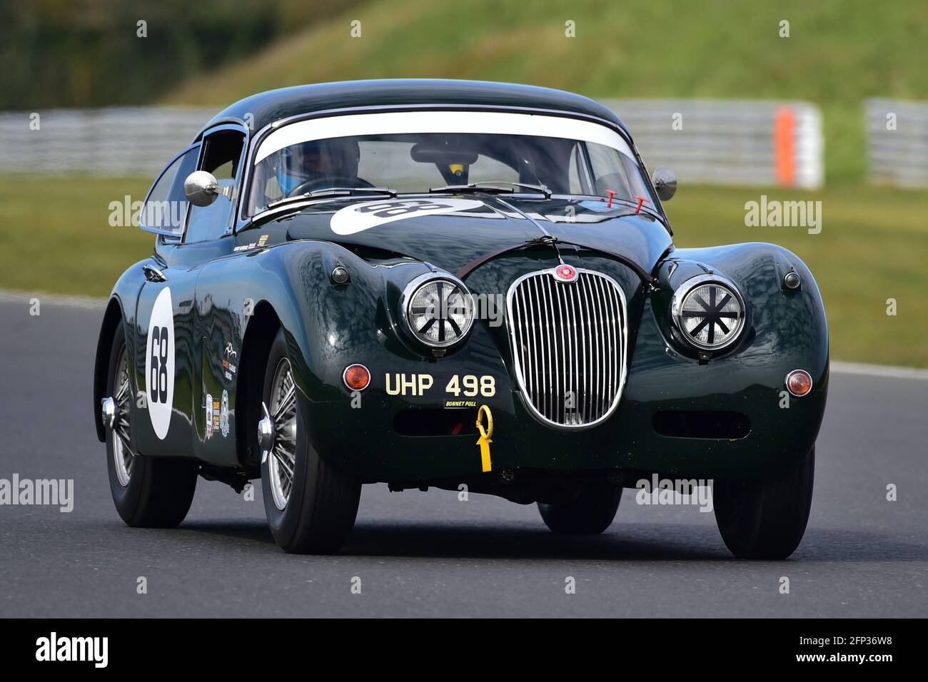 Marc Gordon, Jaguar XK 150, Ecurie Classic Racing, Historic Sports Car Club, HSCC, Jim Russell Trophy Meeting, April 2021, Snetterton, Norfolk, Great Stockfoto