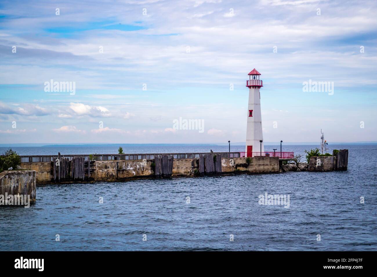 Wawatam Leuchtturm in Mackinac Island St. Ignace, Michigan Stockfoto