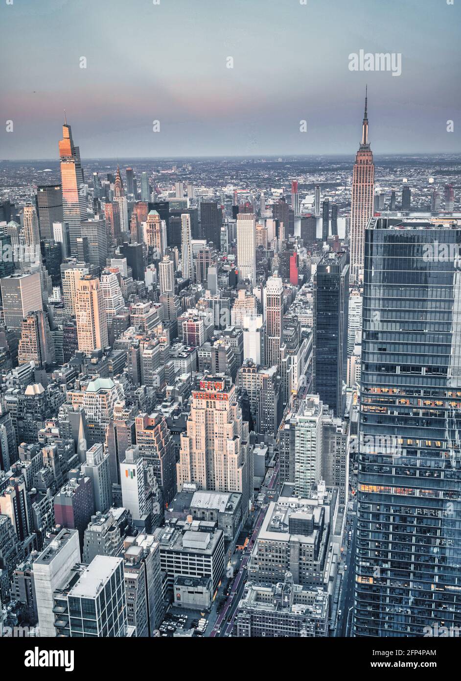 Skyline der Stadt New York usa Blick auf Gebäude Stadtbilder wunderschöne Szene ur Stockfoto