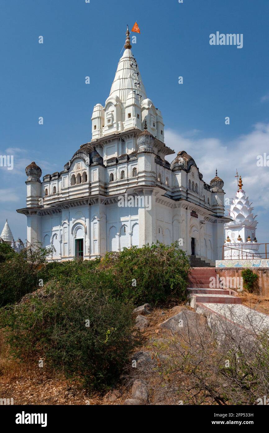 Einer der 77 Jian-Tempel in Sonagiri in der Bundelkhand-Region der indischen Region Madhya Pradesh. Sonagiri ist etwa 60 km von Gwalior entfernt. Diese Jain Stockfoto