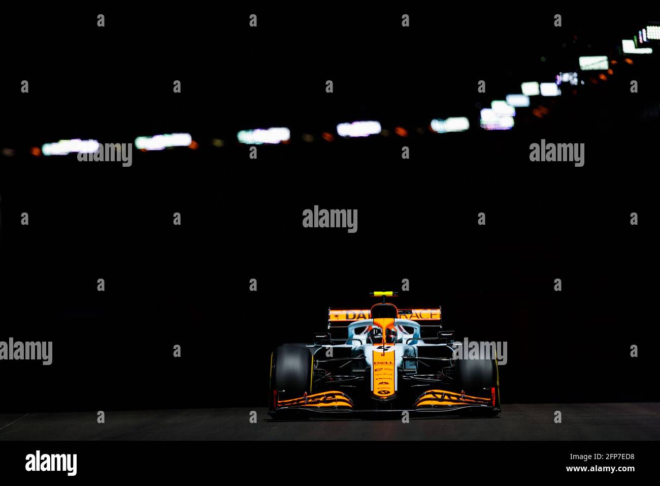 Monte Carlo, Monaco. 20 2021. Mai: 04 NORRIS Lando (gbr), McLaren MCL35M, Aktion während der Formel-1-Weltmeisterschaft 2021, großer Preis von Monaco vom 20. Bis 23. Mai in Monaco - Foto Florent Gooden / DPPI Stockfoto