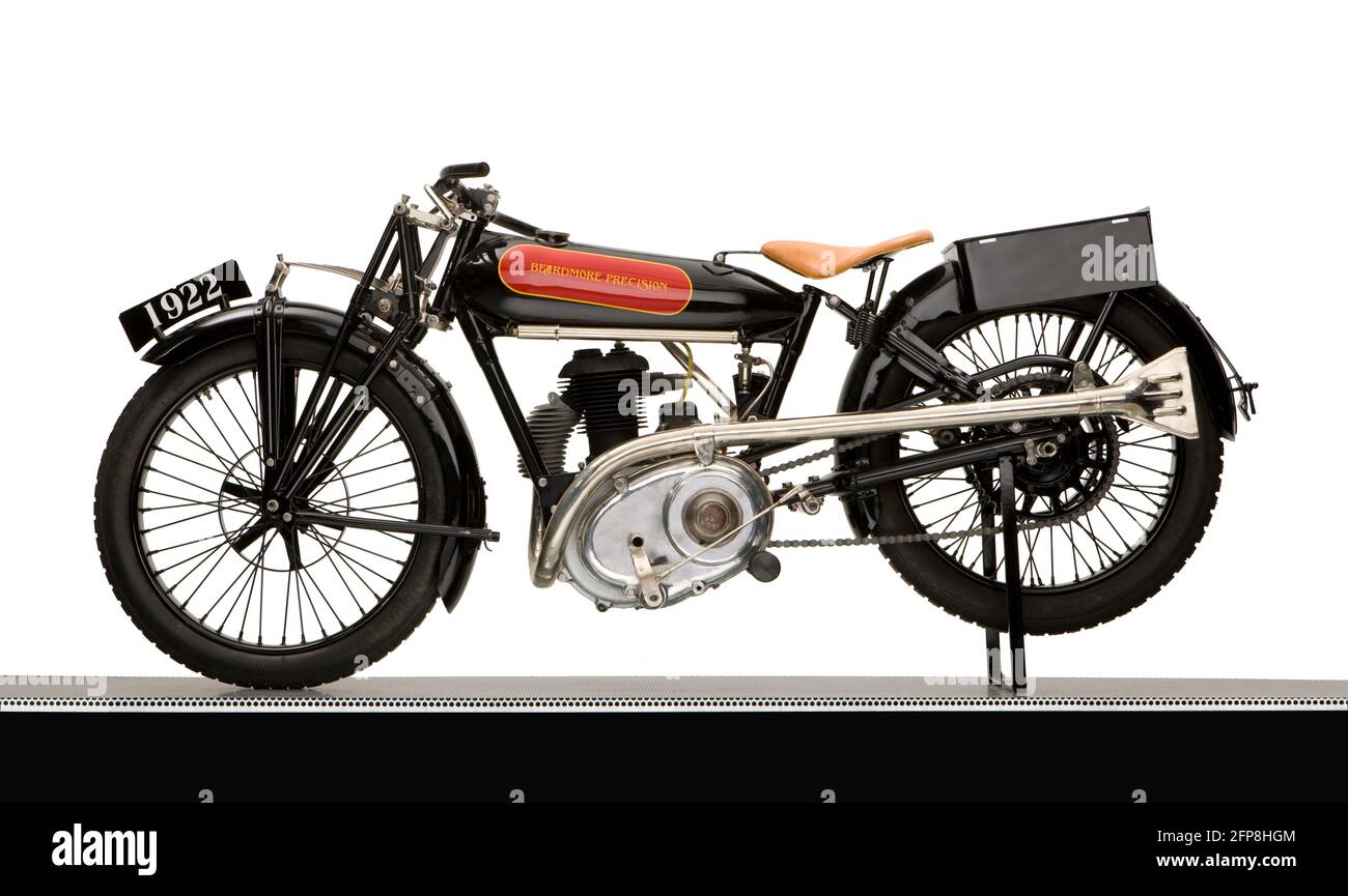 1922 Beardmore Precision 500ccm Motorrad Stockfoto