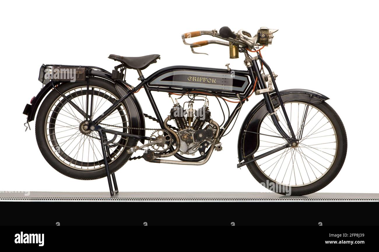 1912 Griffon 500ccm V-Twin motorcyclev Stockfoto
