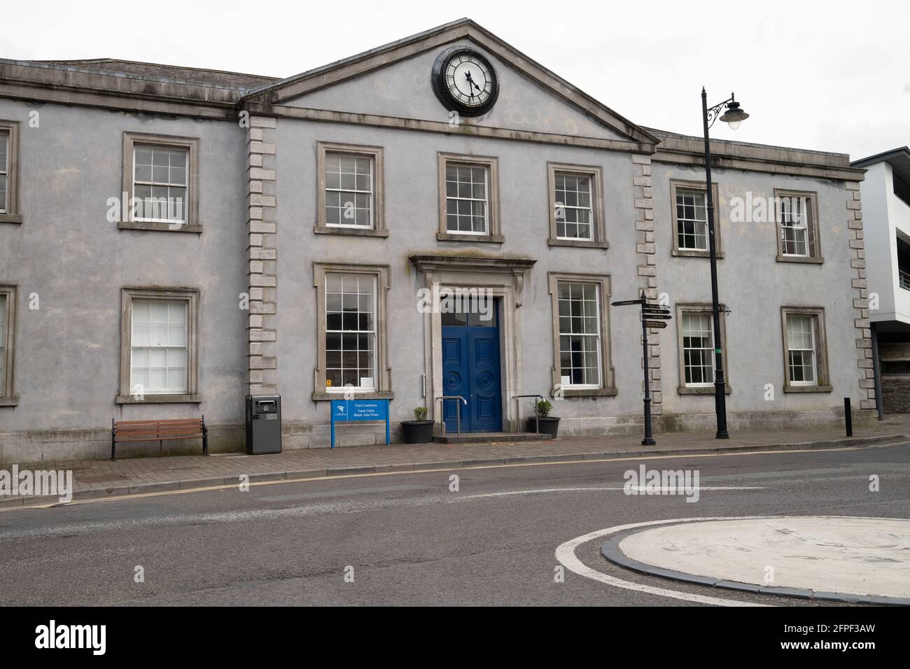Frontalansicht des Trim Courthouse, County Meath Stockfoto