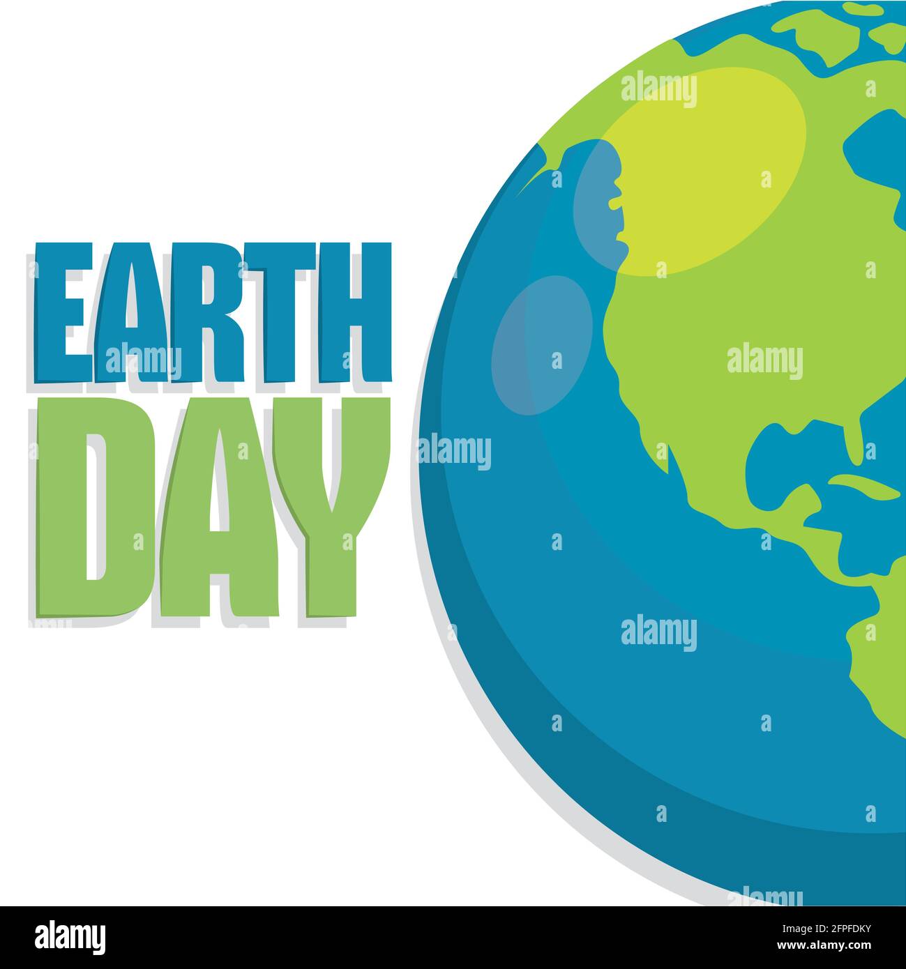 Earth Day Poster – Illustration zum Planet Earth Vector Stock Vektor