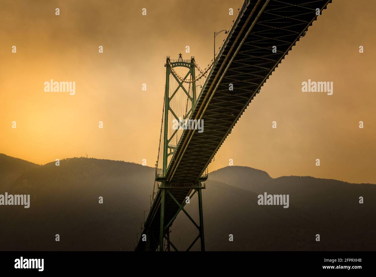 Die Lions Gate Bridge in Vancouver, Cananda Stockfoto