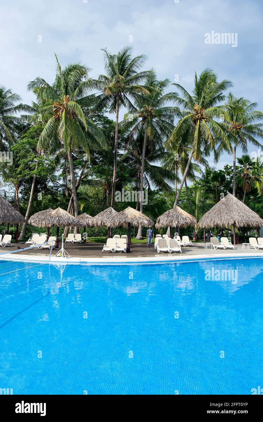 Pool im Hotelresort in Tamarindo, Costa Rica Stockfoto