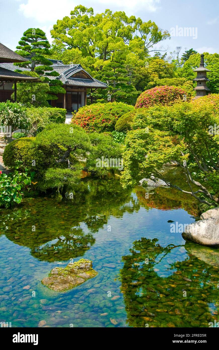 Korakuen Garden, Okayama Stockfoto