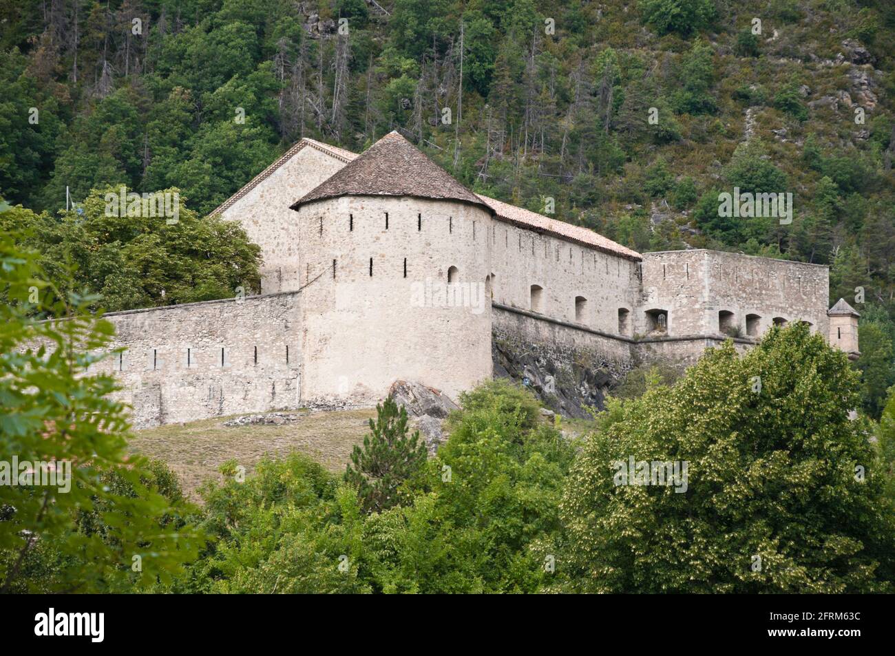 Festung Saint-Martin (Festung Desaix), als historisches Monument gelistet, Colmars-les-Alpes, Alpes-de-Haute-Provence (04), Region Provence-Alpes-Cote d'Azur, Fr. Stockfoto