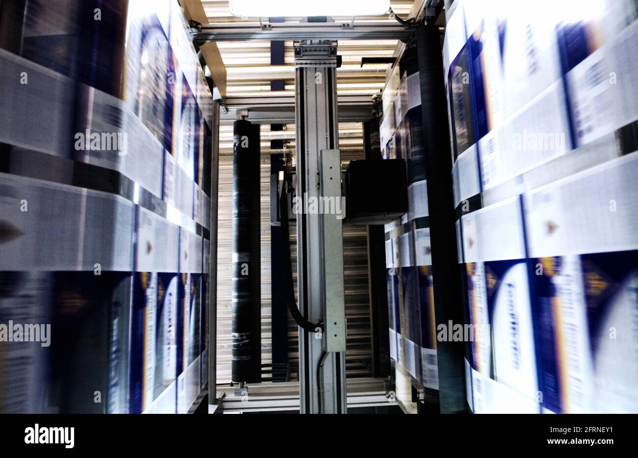 DRUCKMASCHINE, FABRIK Stockfoto