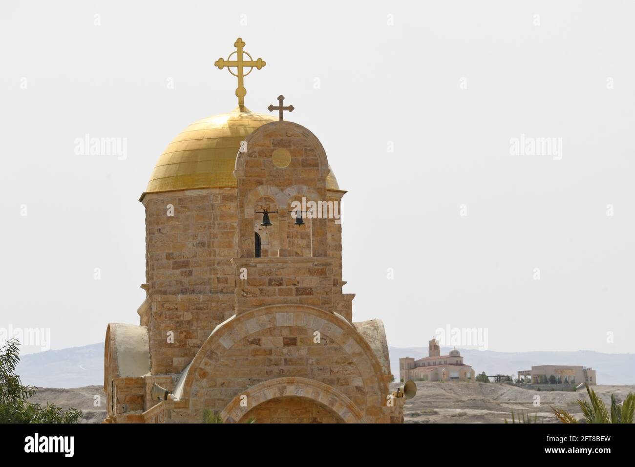 Kirche St. Johannes der Täufer, die Taufe am Jordan, Jordanien, Naher Osten Stockfoto