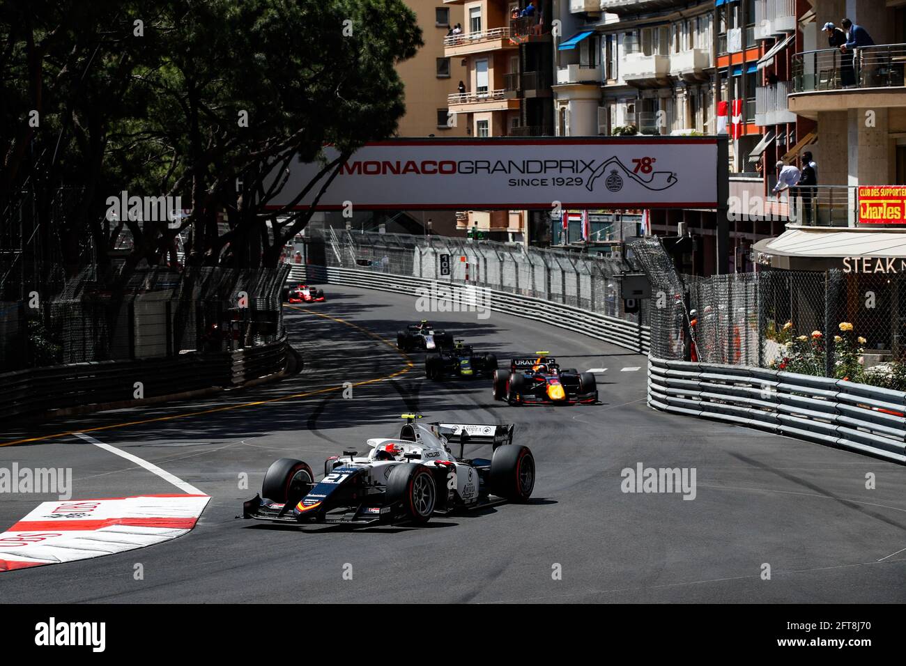 21 Boschung Ralph (Ski), Campos Racing, Dallara F2, Action während der FIA Formel 2-Meisterschaft 2021 in Monaco vom 21. Bis 23. Mai - Foto Florent Gooden / DPPI / LiveMedia Stockfoto