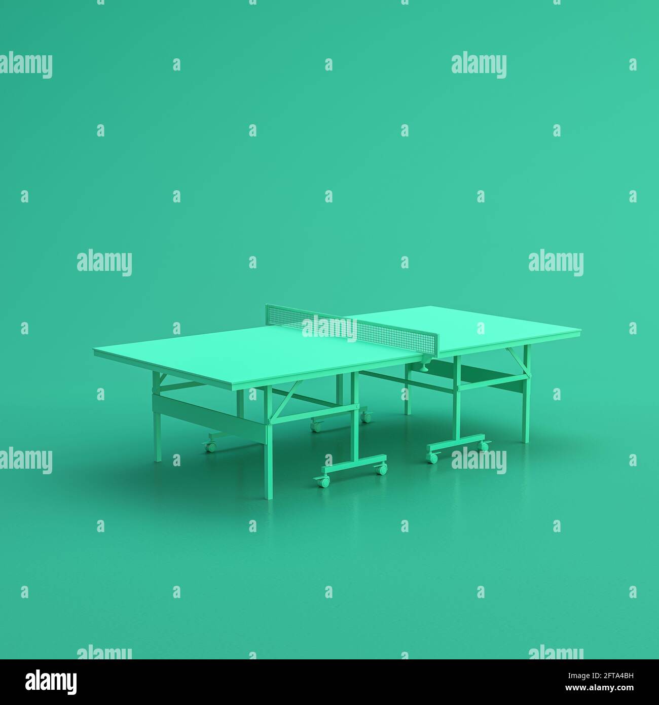 Grune Sportausrustung Auf Grunem Hintergrund Einfarbiger Hintergrund Flacher Hintergrund Einfarbig 3d Rendering Stockfotografie Alamy
