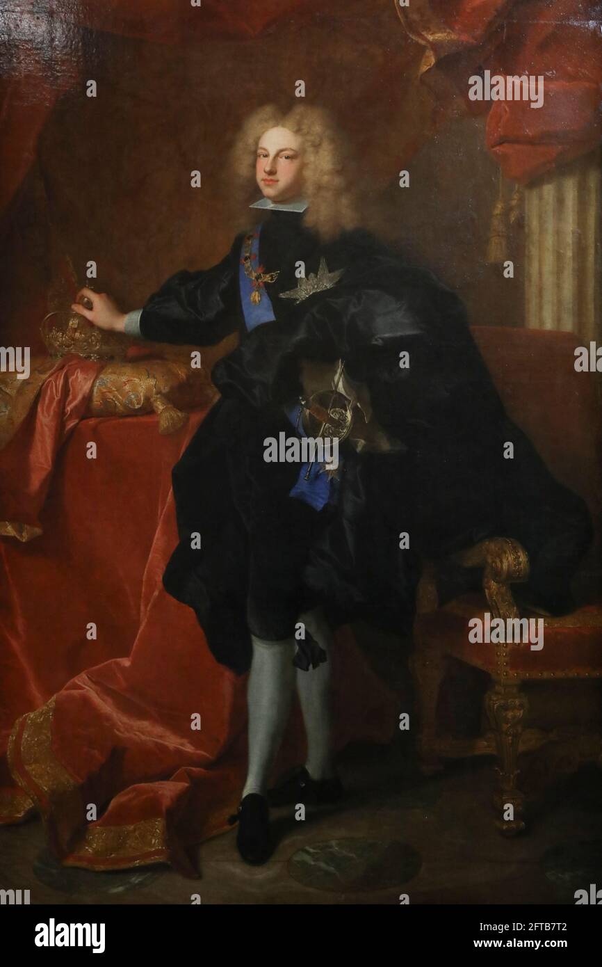 AUSSTELLUNG HYACINTHE RIGAUD IM SCHLOSS VERSAILLES Stockfoto