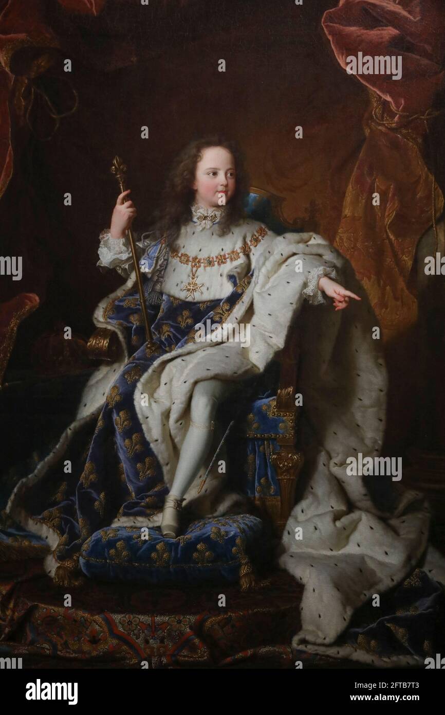 AUSSTELLUNG HYACINTHE RIGAUD IM SCHLOSS VERSAILLES Stockfoto