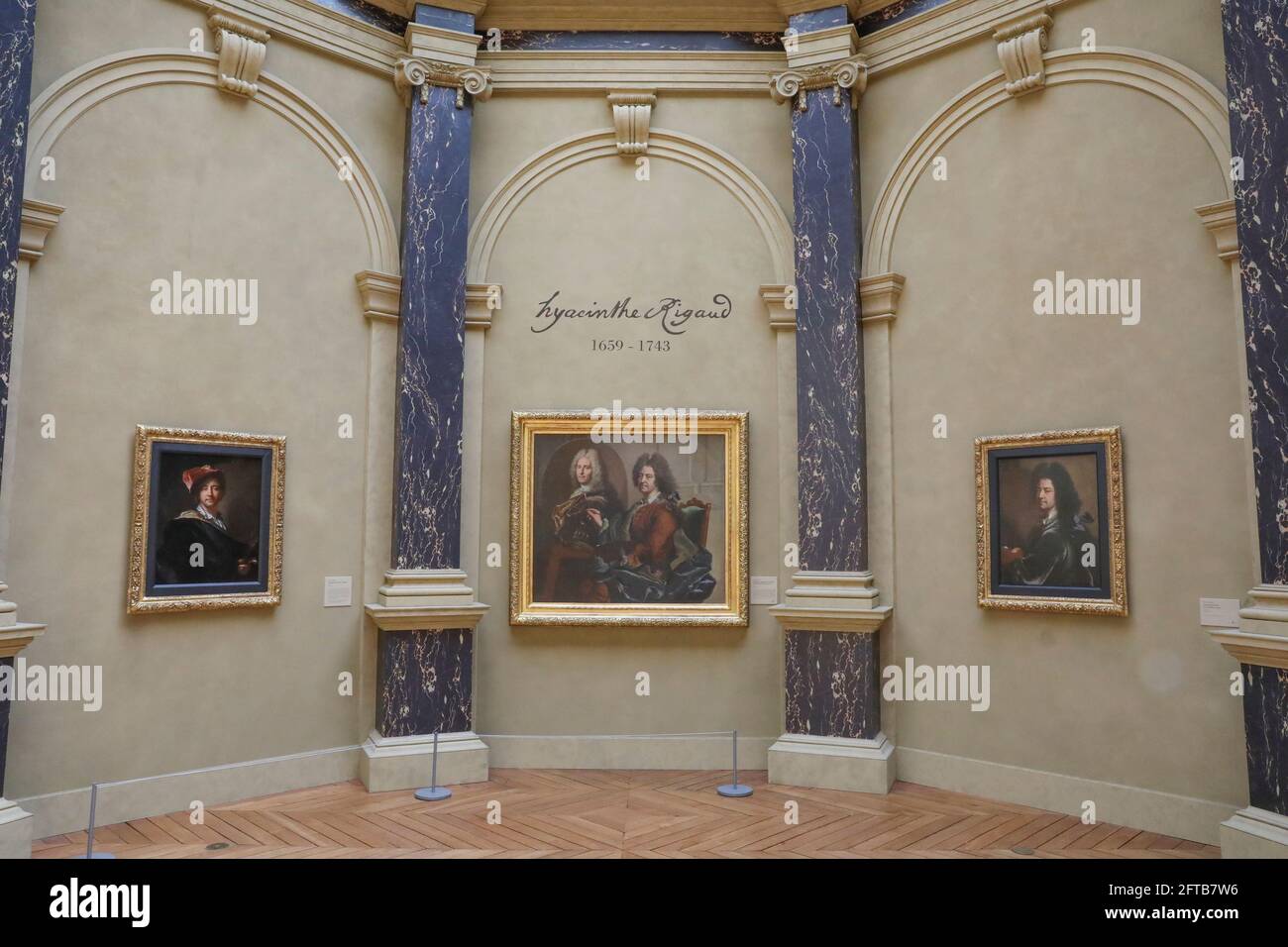 HYACINTE RIGAUD AUSSTELLUNG IM SCHLOSS VON VERSAILLES Stockfoto