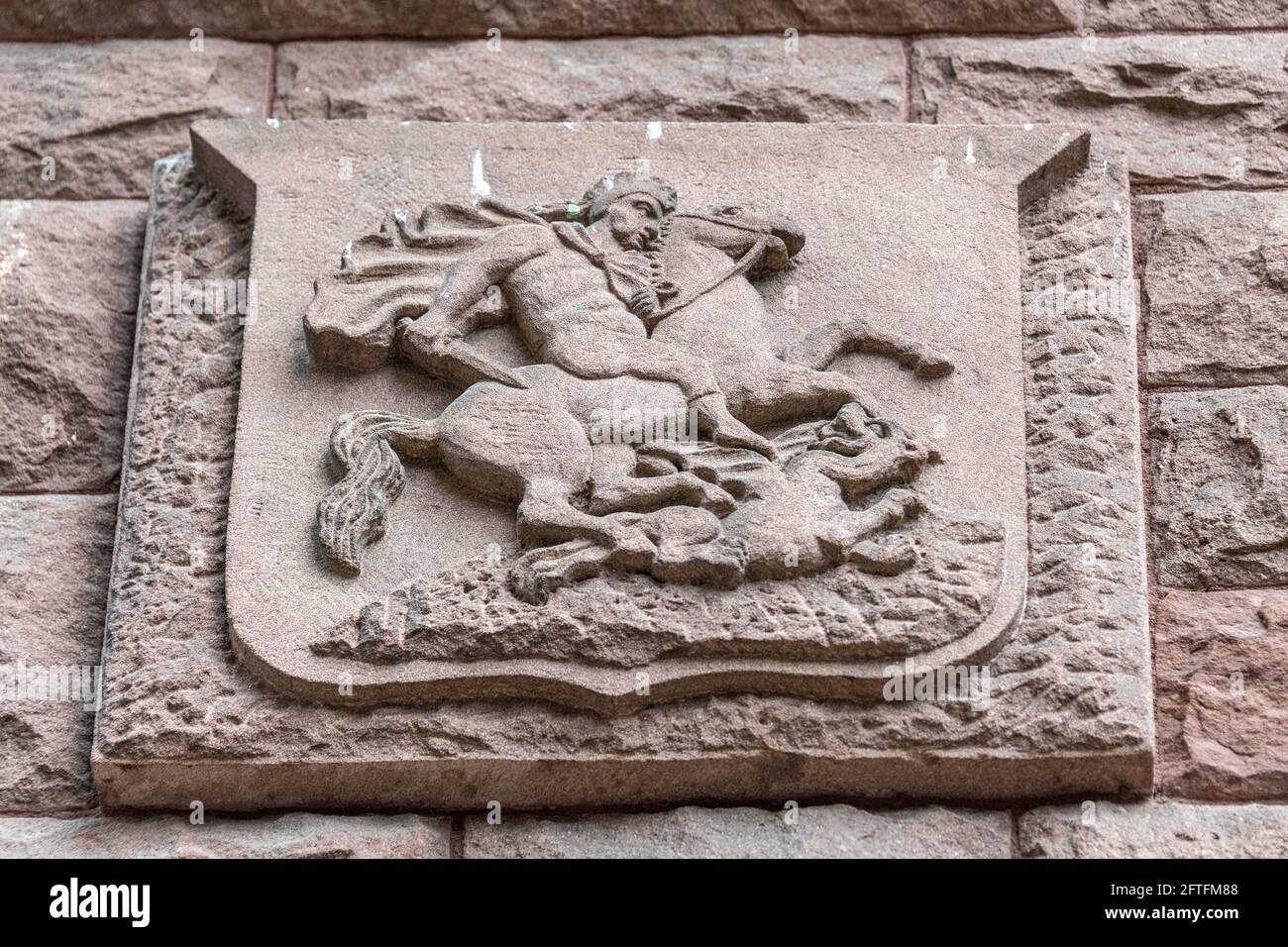 Architektur der St. George’s Hall im Kolonialstil, erbaut 1891 (heute The Arts and Letters Club). Die National Historic Site befindet sich in Elm Stre Stockfoto