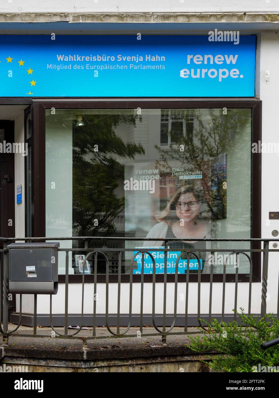 FDP-Wahlkreisbüro Svenja Hahn, Curschmannstr. In Hamburg-Hoheluft-Ost, Deutschland, Europa Stockfoto