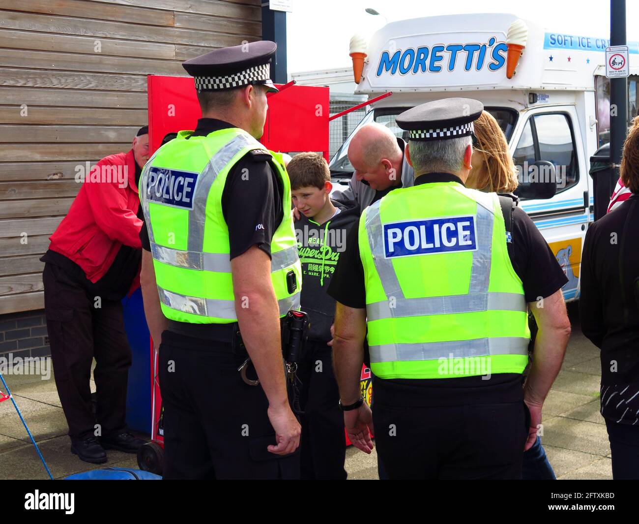 Polizei Schottland Beamte im Dienst bei Outdoor-Veranstaltung Stockfoto