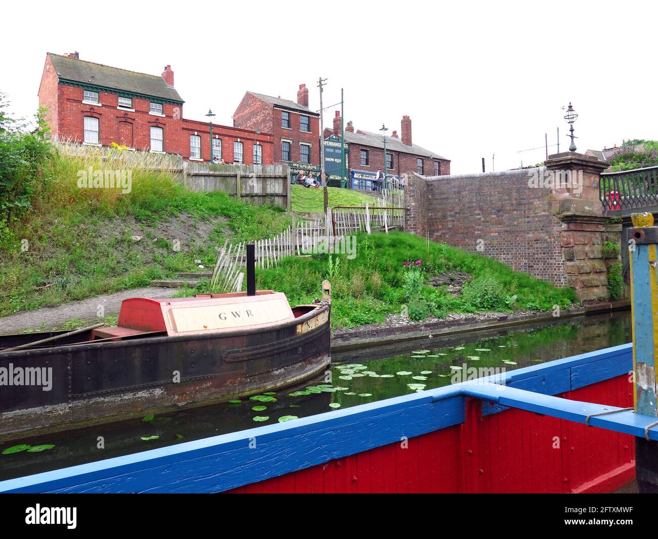 Kanalschiffe am Black Country Museum Dudlley Stockfoto