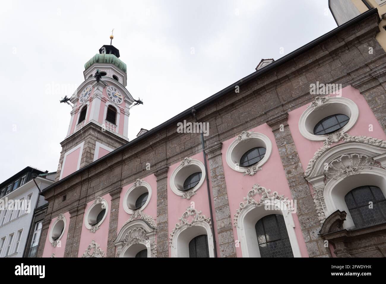 Spitalskirche zum Heiligen Geist in Innsbruck, Tirol, Österreich Stockfoto