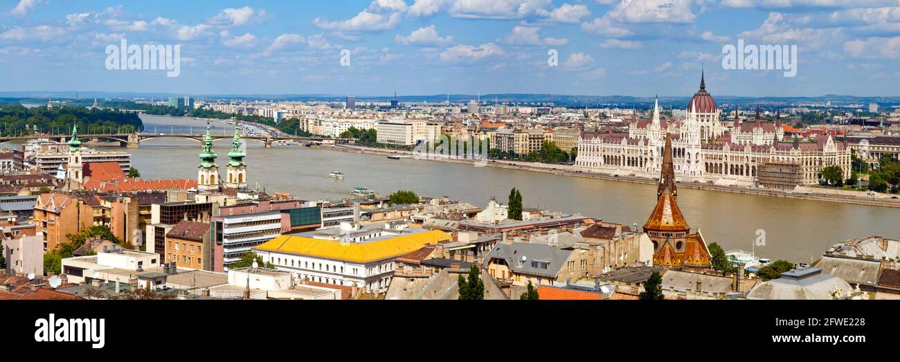 Die Donau, Budapest, Ungarn Stockfoto