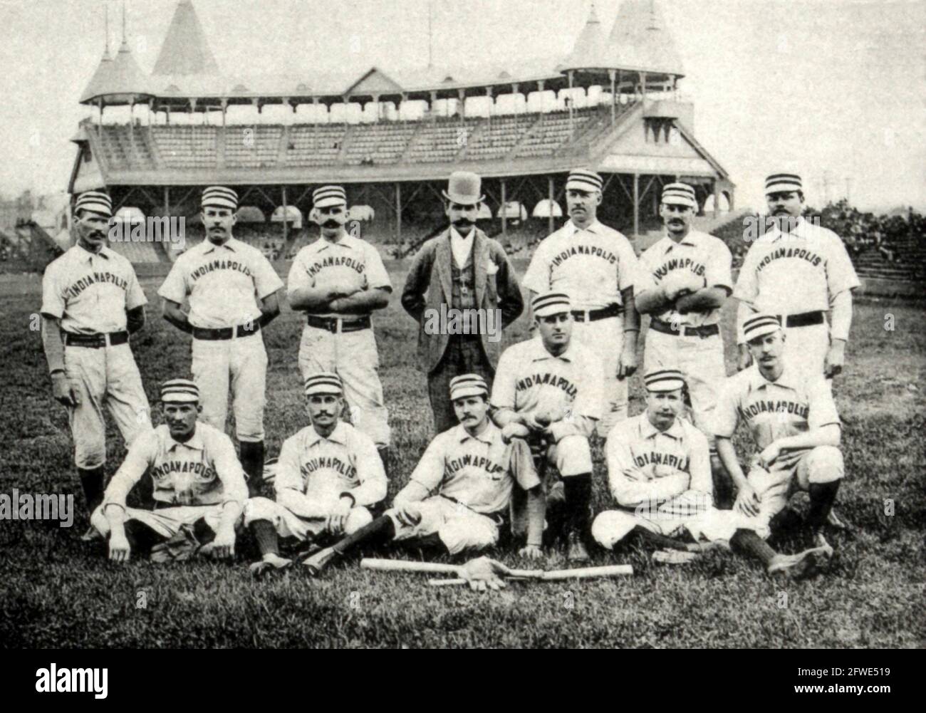 Indianapolis Hoosiers (1887 bis 1889) 1888. Stockfoto
