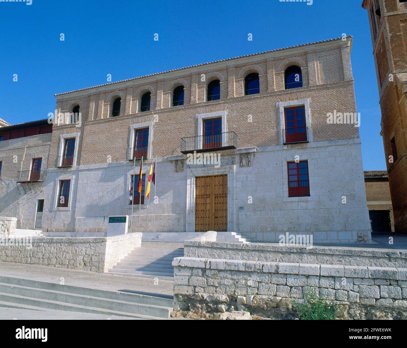 PALACIO DONDE SE FIRMO EL TRATADO DE TORDESILLAS EN 1494. LAGE: CASAS DEL TRATADO. Tordesillas. Valladolid. SPANIEN. Stockfoto