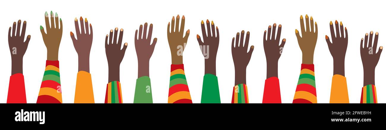 Juneteenth, Afroamerikanischer Unabhängigkeitstag, 19. Juni. Tag der Freiheit und Emanzipation Stock Vektor