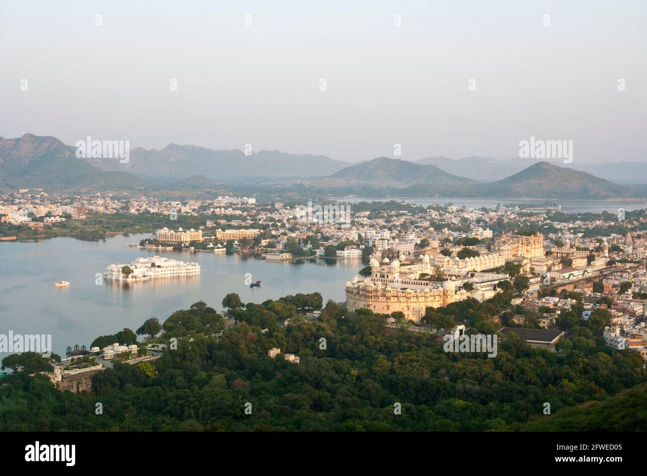 Udaipur Panorama Stockfoto