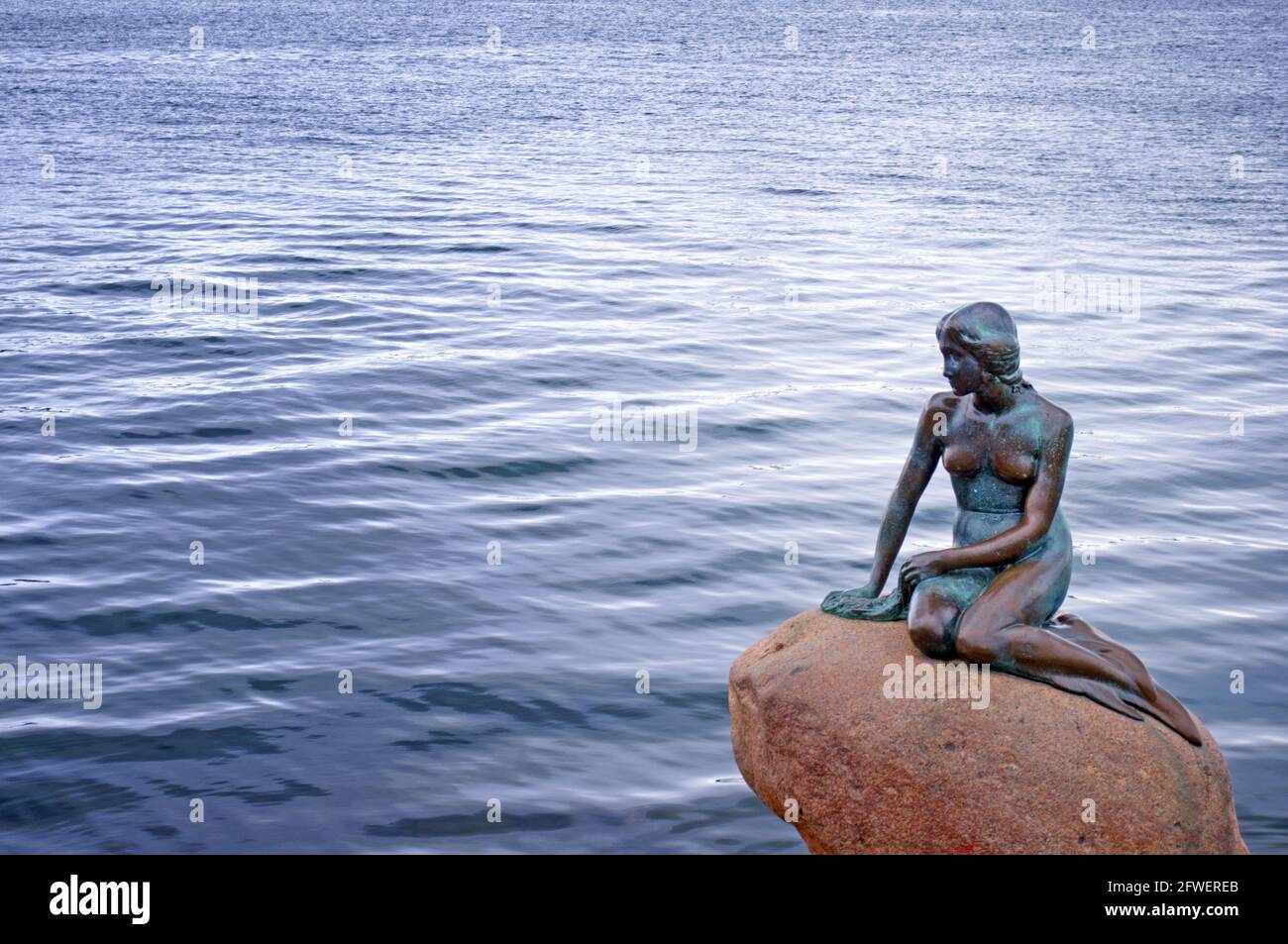 Die kleine Meerjungfrau von Kopenhagen, Dänemark, Europa. Stockfoto