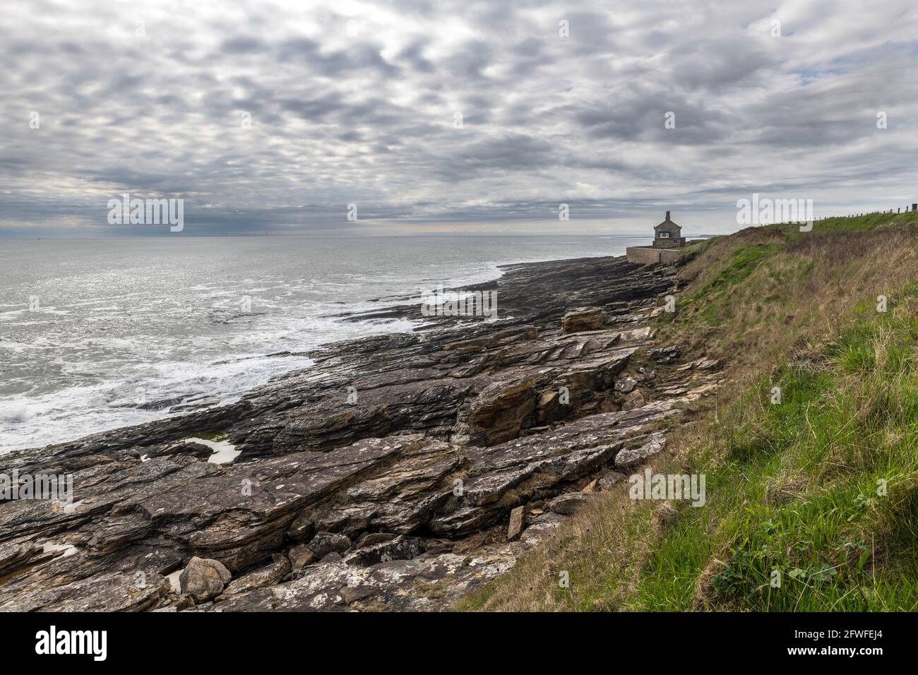 Das Bathing House Northumberland in der Nähe von Howick, Craster, Cullernose Point und Dunstanburgh Castle Stockfoto