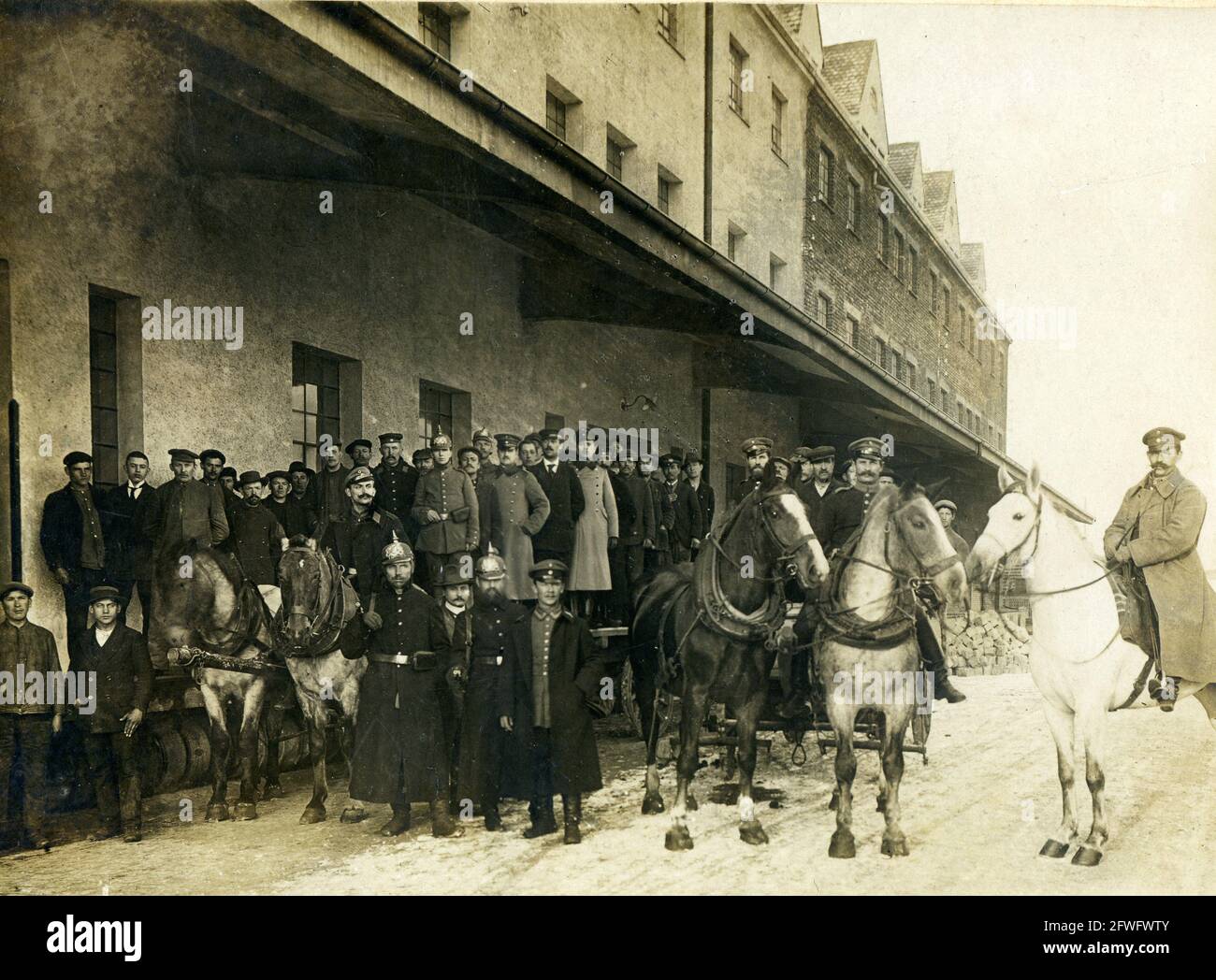 1916 1. Weltkrieg, großer Krieg, deutsche Soldaten, Kavallerie