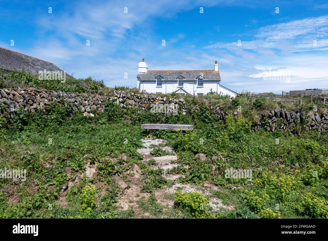 Stepper View Cottage, Pentire Point, Cornwall, Großbritannien. Stockfoto