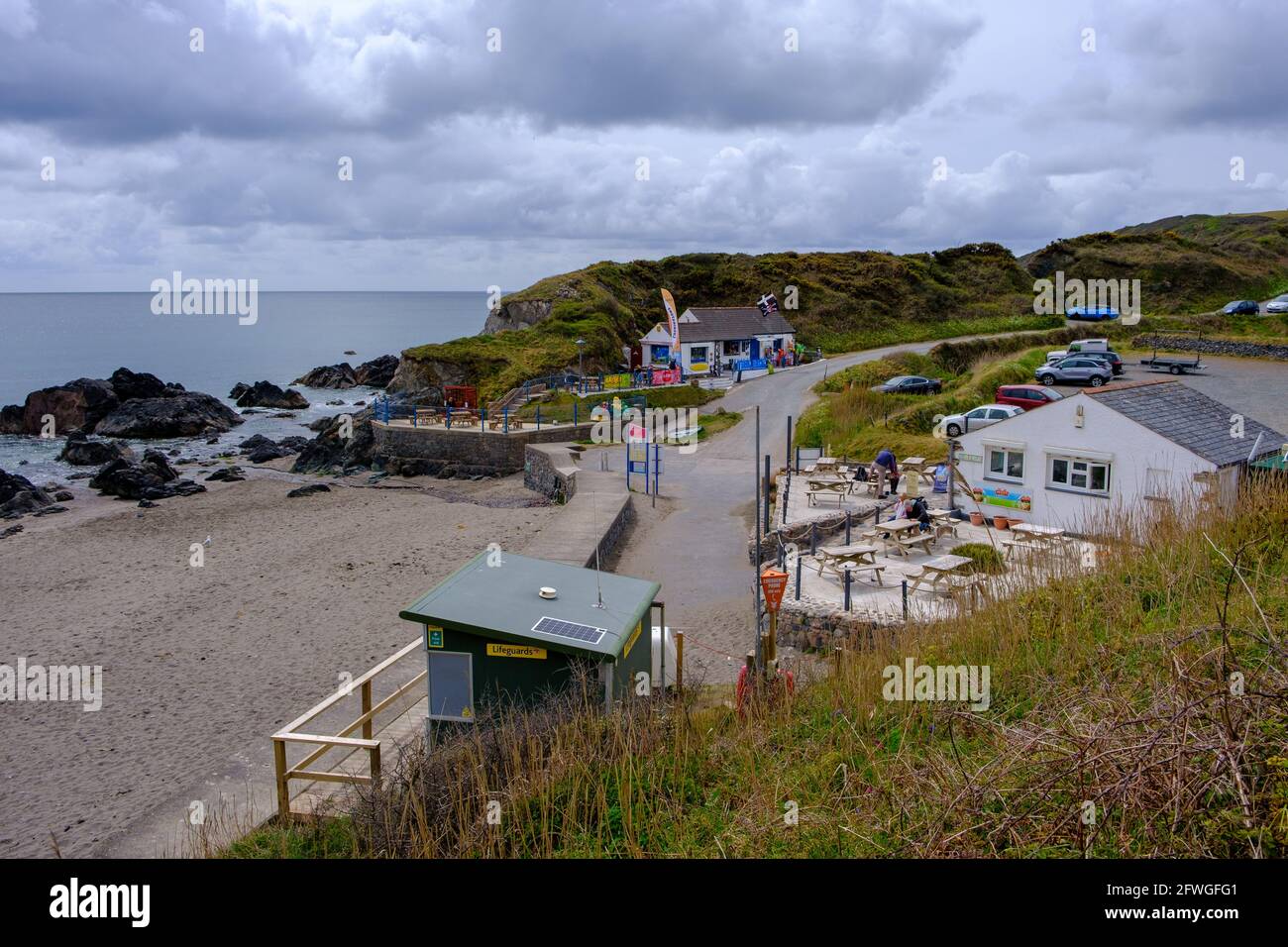 Kennack Sands South West Coast Path Lizard Point Cornwall England Stockfoto