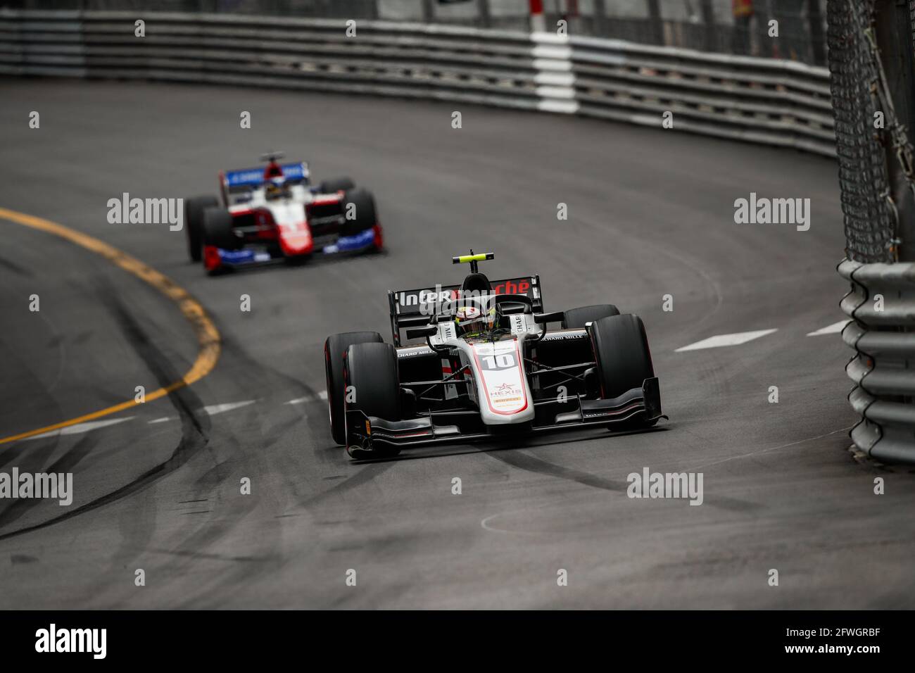 10 Pourchaire Théo (Fra), ART Grand Prix, Dallara F2, Aktion während der FIA Formel-2-Meisterschaft 2021 in Monaco vom 21. Bis 23. Mai - Foto Florent Gooden / DPPI Stockfoto