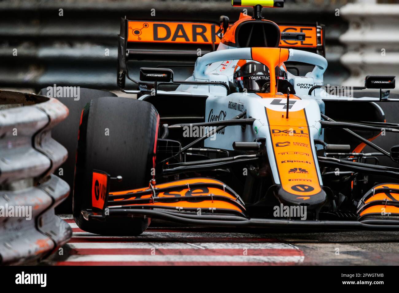 04 NORRIS Lando (gbr), McLaren MCL35M, Aktion während der Formel-1-Weltmeisterschaft 2021, großer Preis von Monaco vom 20. Bis 23. Mai in Monaco - Foto Florent Gooden / DPPI Stockfoto