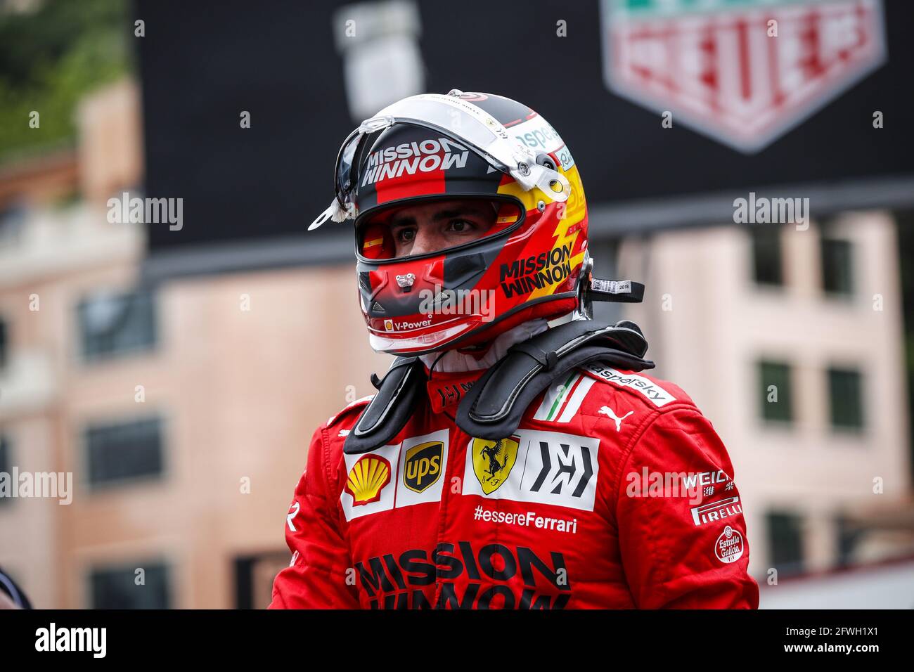 SAINZ Carlos (Spa), Scuderia Ferrari SF21, Porträt während der Formel-1-Weltmeisterschaft 2021, großer Preis von Monaco vom 20. Bis 23. Mai in Monaco - Foto Florent Gooden / DPPI Stockfoto