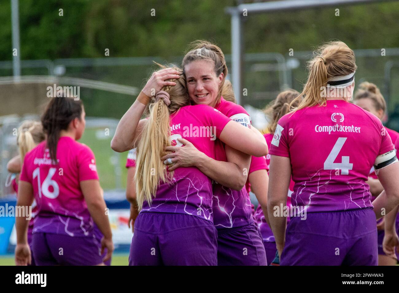 London, Großbritannien. 22. Mai 2021. Während des Allianz Premier 15-Spiels zwischen Saracens Women und Loughborough Lightning im StoneX Stadium in London, England. Kredit: SPP Sport Pressefoto. /Alamy Live News Stockfoto