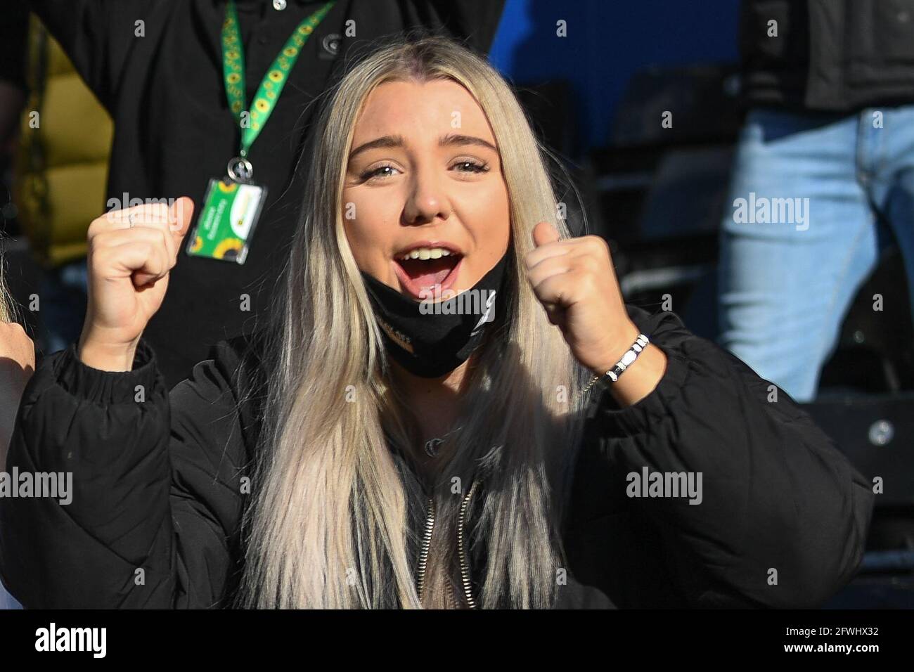 Die Rückkehr des Unterstützers zum Liberty Stadium für die Sky Bet Championship Play-off-Halbfinale 2. Etappe Swansea City gegen Barnsley Stockfoto